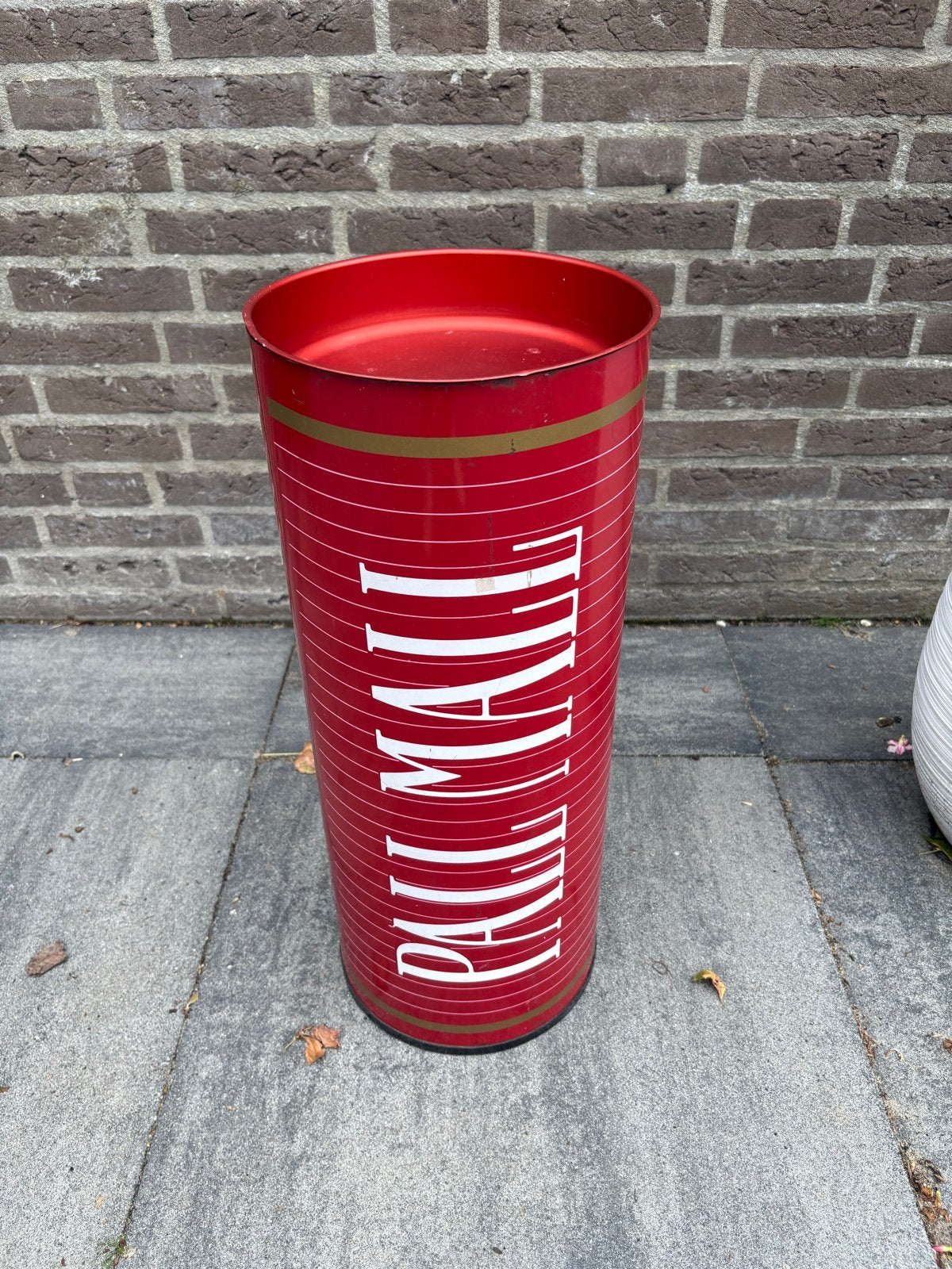 Pall Mall asbak, 1 meter hoog, uit café, Verzamelen, Verzenden, Gebruikt, Gebruiksvoorwerp