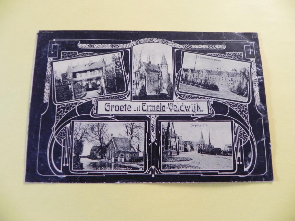 Ansicht Groete uit Ermelo-Veldwijk, Verzamelen, Ansichtkaarten | Nederland, Ophalen of Verzenden, Voor 1920, Gelopen, Gelderland