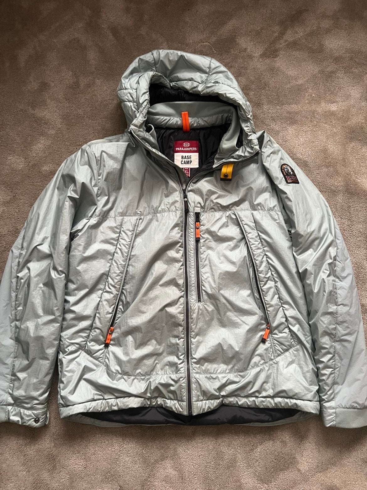 Parajumpers Base Camp donsjack ice blue - Maat XL, Kleding | Heren, Ophalen of Verzenden, Zo goed als nieuw, Maat 56/58 (XL), Zilver