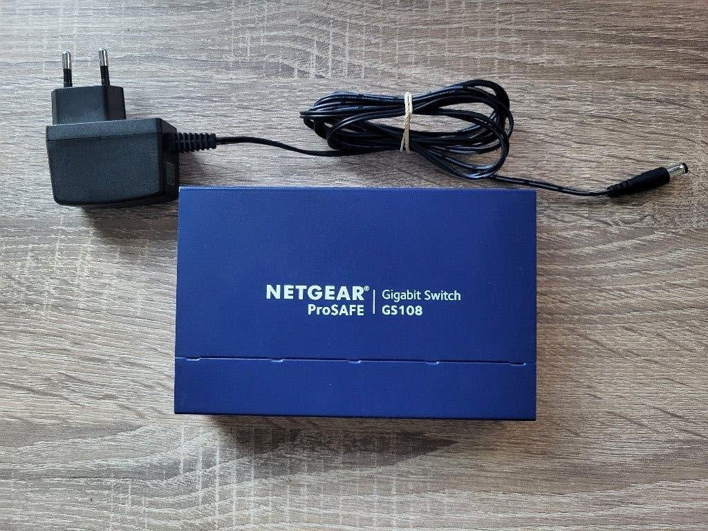 NETGEAR Gigabit Switch ProSAFE GS108 - 8-poorts, Verzenden, Zo goed als nieuw