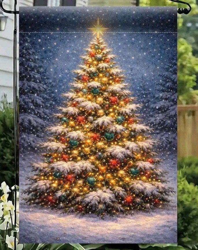 kerstvlag, kerst, kerstbanner, Diversen, Ophalen of Verzenden, Nieuw