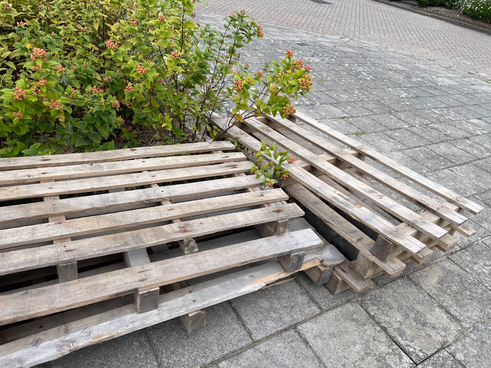 Stookhout pallets, Tuin en Terras, Ophalen, Zo goed als nieuw, Minder dan 180 cm, Planken
