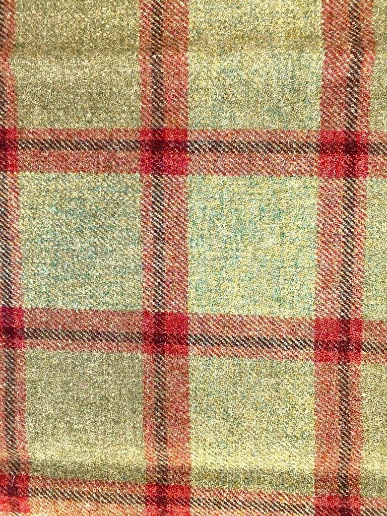 ANTA Moniak; groen+roze; restant SCHOTSE meubelstof, Wol, 120 cm of meer, Nieuw, Ophalen of Verzenden