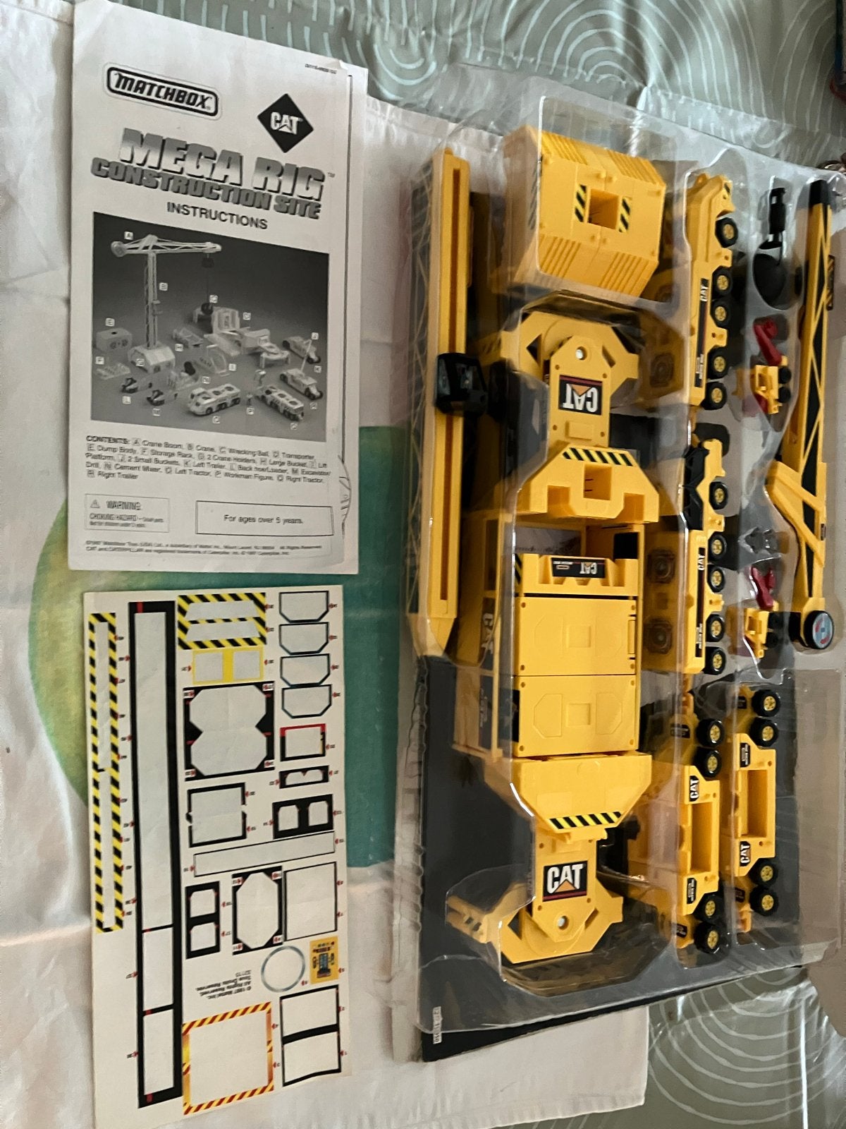 Matchbox CAT Mega Rig Construction Site Speelset, Ophalen of Verzenden, Nieuw, Bouwen