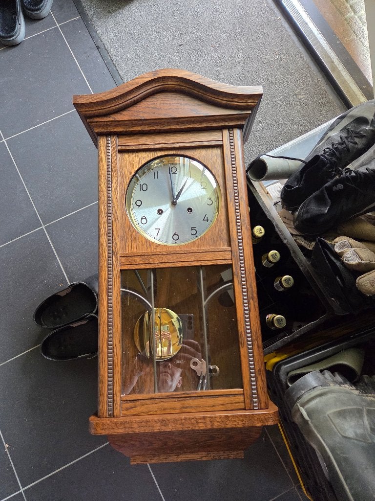 antieke klok, Huis en Inrichting, Ophalen, Gebruikt, Analoog, Wandklok