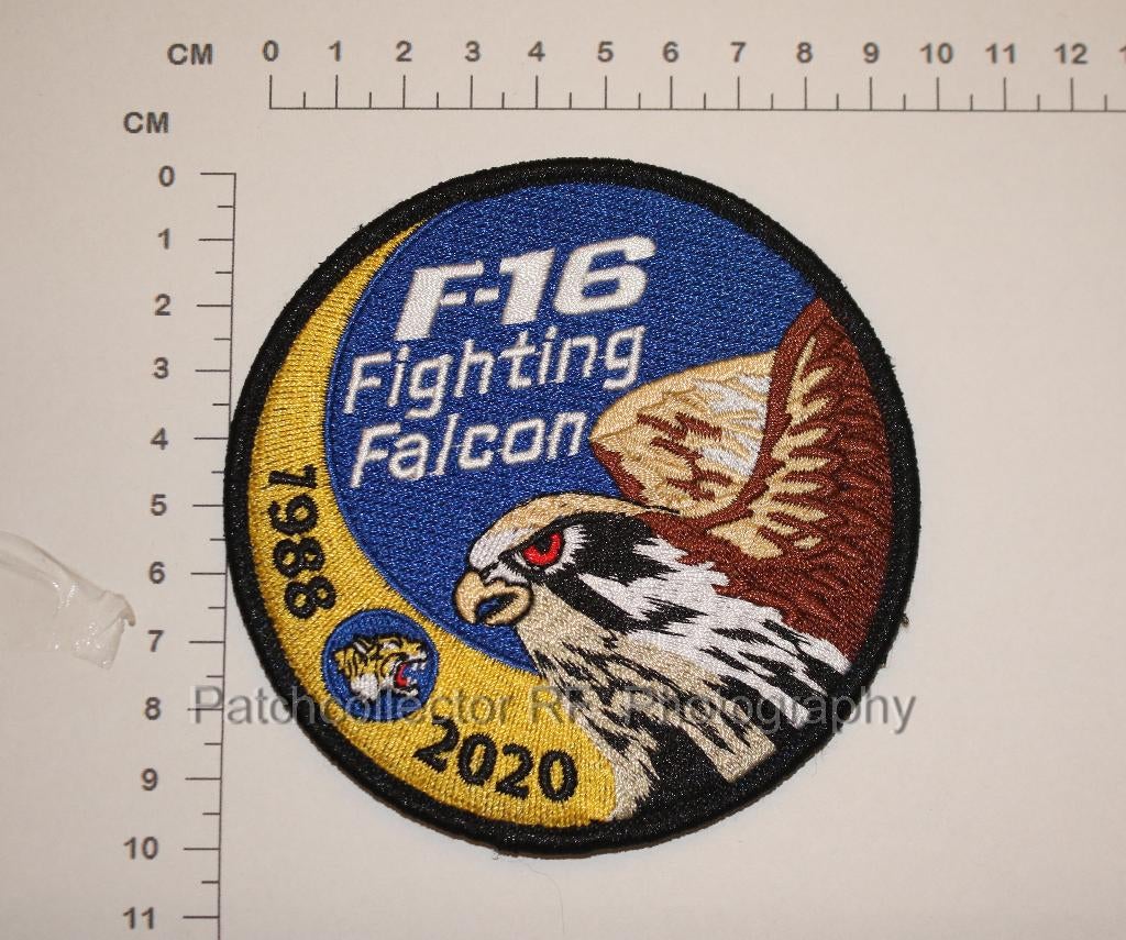 KLu Luchtmacht RNLAF F-16 swirl jubileum patch 313 squadron, Verzamelen, Militaria | Algemeen, Ophalen of Verzenden, Luchtmacht