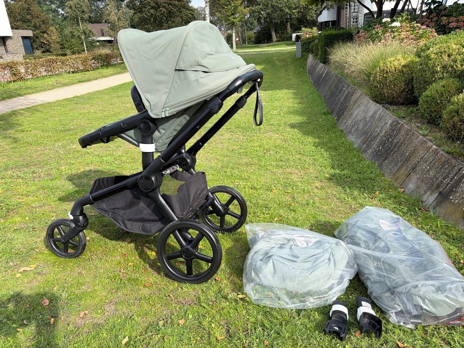 Bugaboo Fox 5 Combiwagen incl voetenzak en bed.  - ZGAN!, Bugaboo, Ophalen of Verzenden, Zo goed als nieuw, Combiwagen