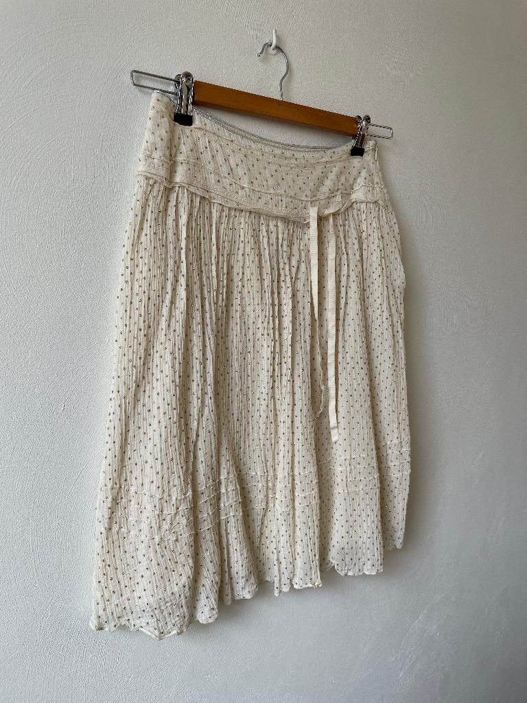 Vanilia Rok, Kleding | Dames, Rokken, Zo goed als nieuw, Maat 34 (XS) of kleiner, Wit, Boven de knie, Verzenden