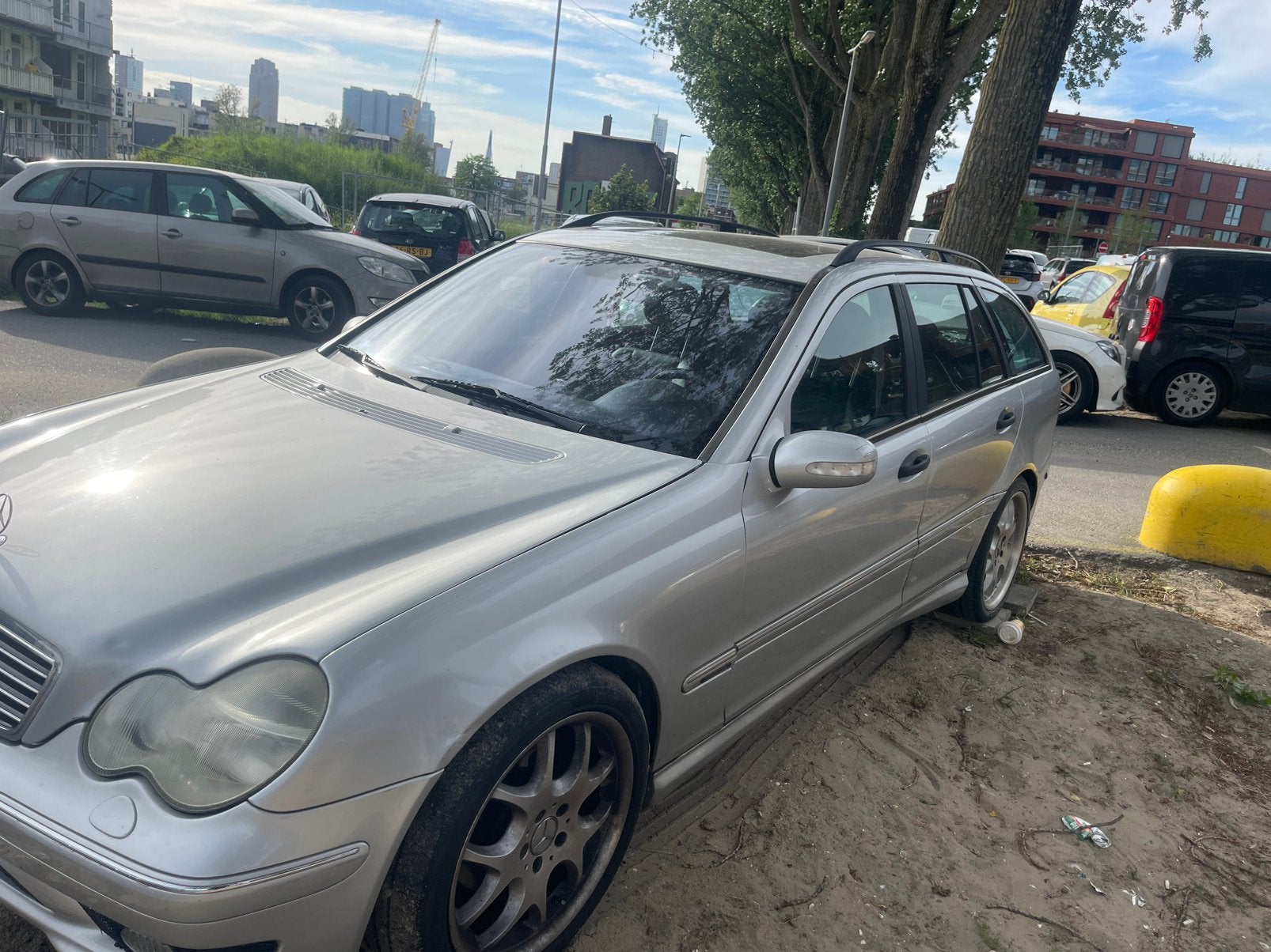 Mercedes-Benz C-Klasse 3.2 C320 Combi AUT 2001 Grijs, Auto's, Automaat, Achterwielaandrijving, 3199 cc, Stationwagon