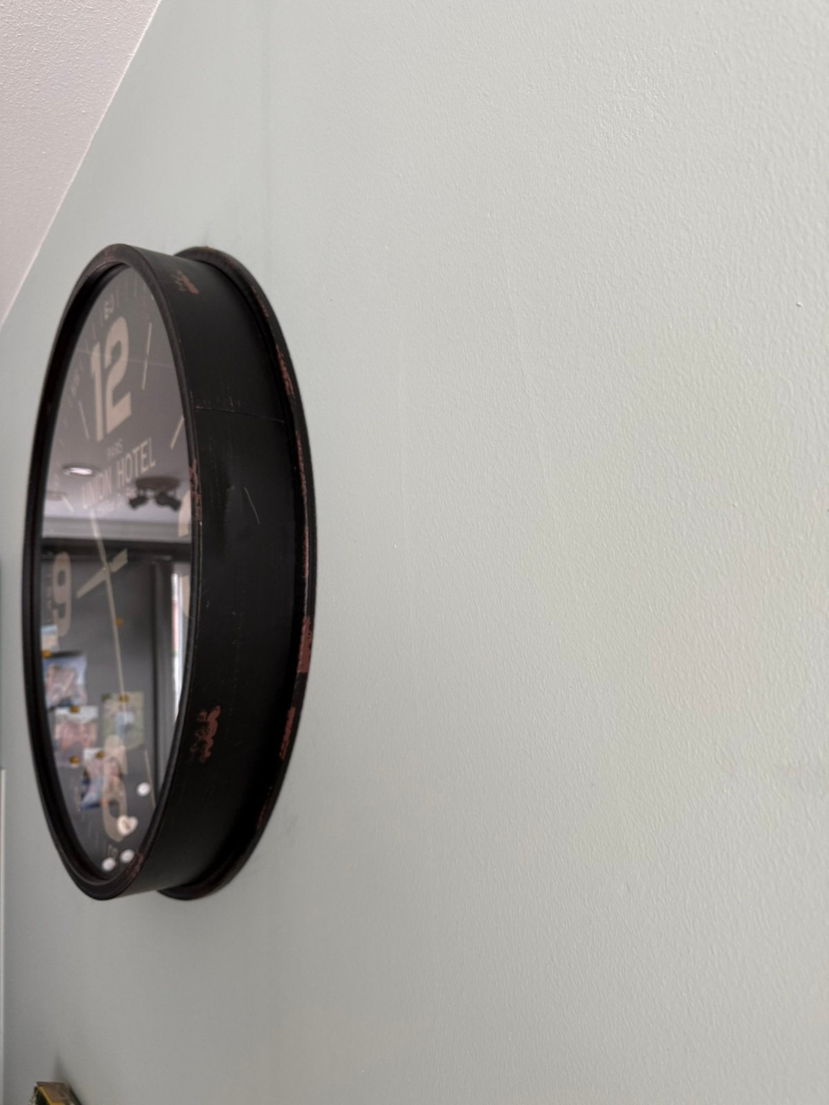 Mooie grote design klok Union Hotel, Huis en Inrichting, Woonaccessoires | Klokken, Ophalen of Verzenden, Zo goed als nieuw, Wandklok