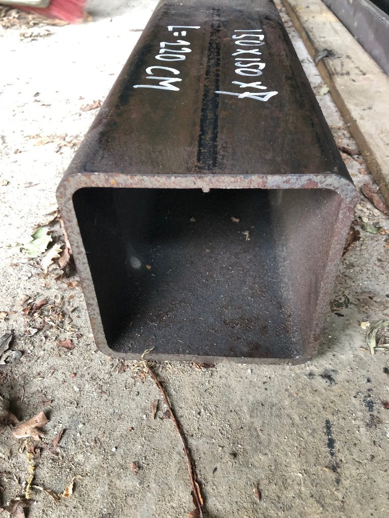 Hekkenspost Koker 150x150x7 mm,  Lengte 2.20 meter, Ophalen, Nieuw, 150 tot 200 cm, IJzer
