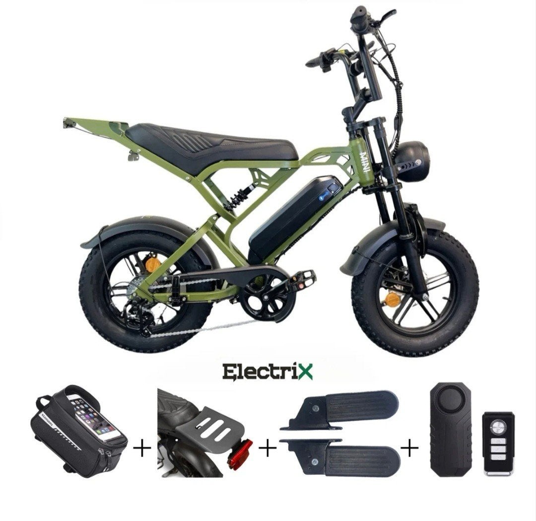 Elektrix Fatbike Mini Legergroen - Inclusief Extra', 59 cm of meer, Ophalen, Zo goed als nieuw, Overige merken