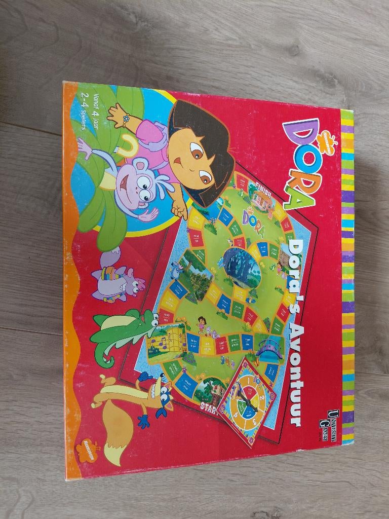Dora's avontuur, Hobby en Vrije tijd, Gezelschapsspellen | Bordspellen, Drie of vier spelers, Ophalen of Verzenden, Gebruikt, University Games