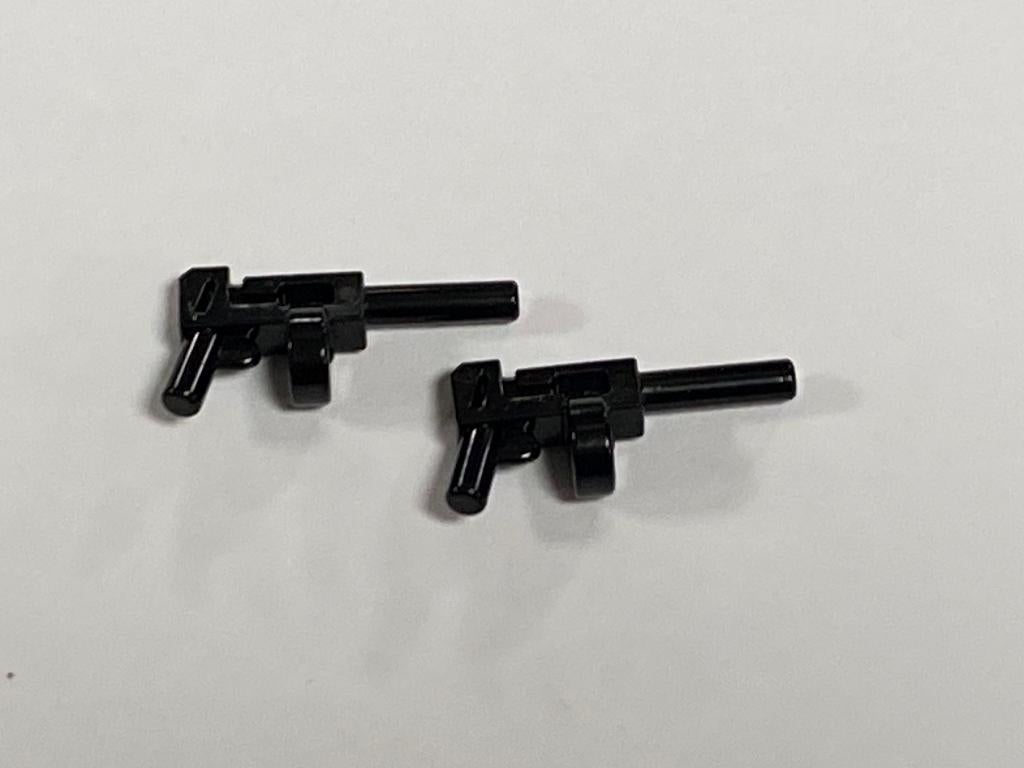 Partij 2x nieuwe Lego zwarte automatische Lego pistolen