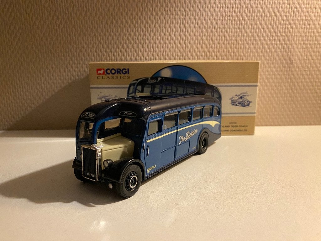 Corgi - Leyland Tiger Coach Delaine Coaches Ltd, Ophalen of Verzenden, Nieuw, Bus of Vrachtwagen, Corgi