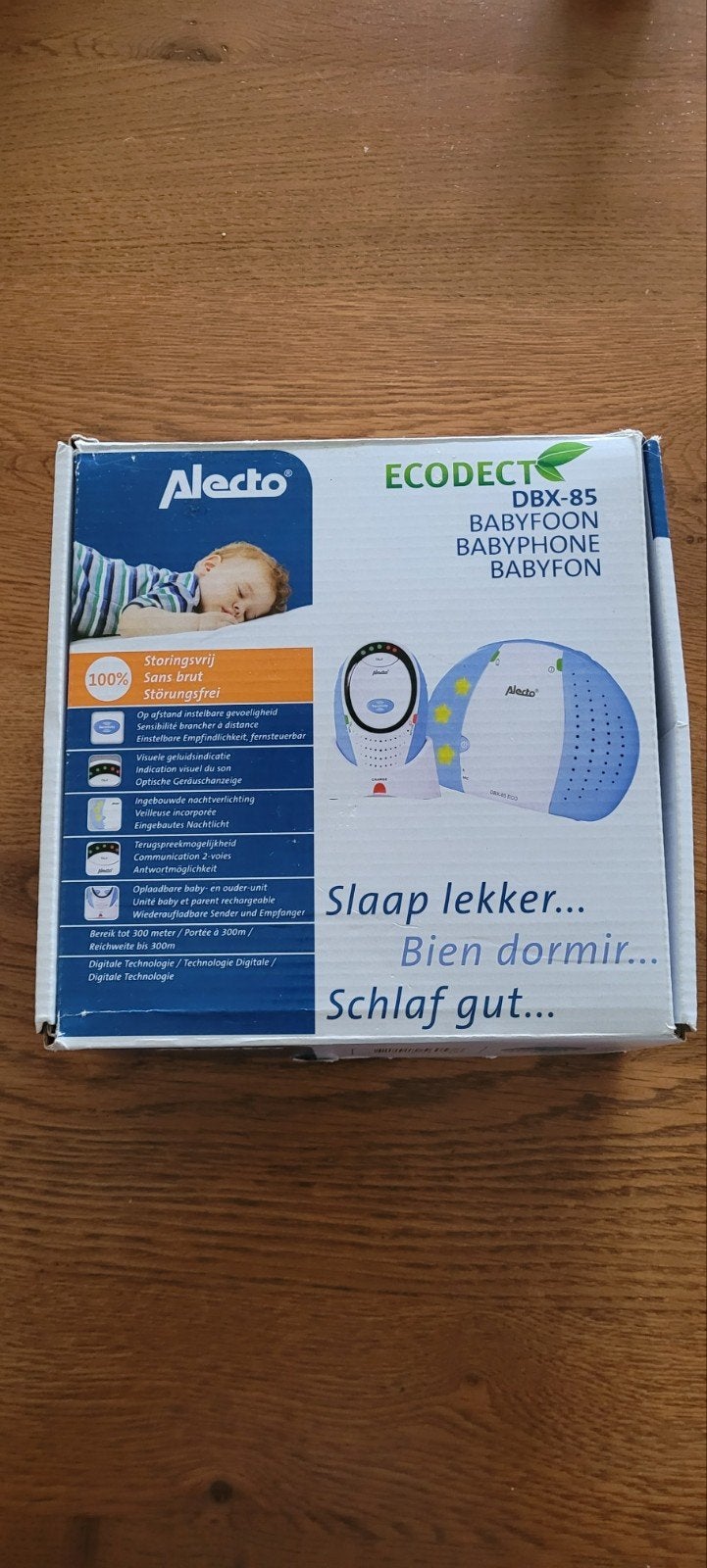 Alecto DBX 85 ECO Babyfoon, Ophalen of Verzenden, Gebruikt, 250 meter of meer, Terugspreekfunctie