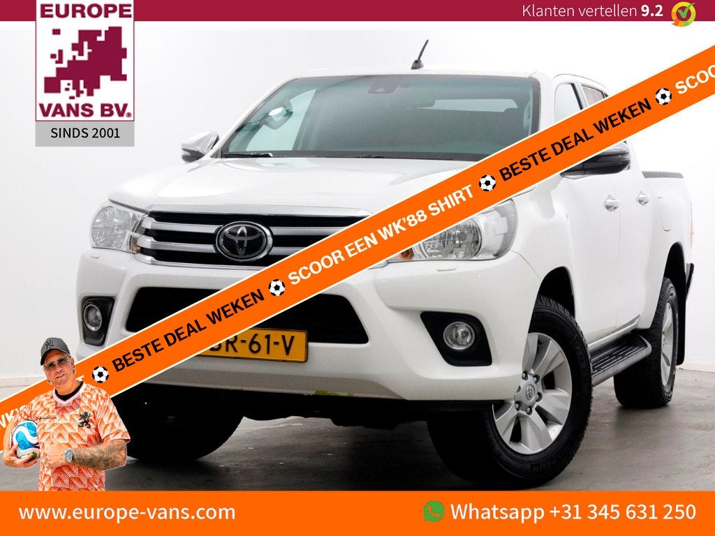 Toyota Hilux 2.4 D-4D-F 150pk E6 4WD 4x4 Double Cab Automaat, Auto's, Toyota, Bedrijf, Te koop, Hilux, 4x4, ABS, Achteruitrijcamera