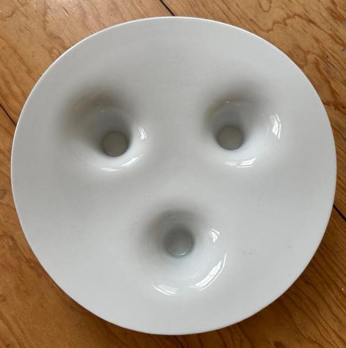 Willem Noyens fruitschaal / kandelaar porselein WN 2006, Antiek en Kunst, Ophalen of Verzenden