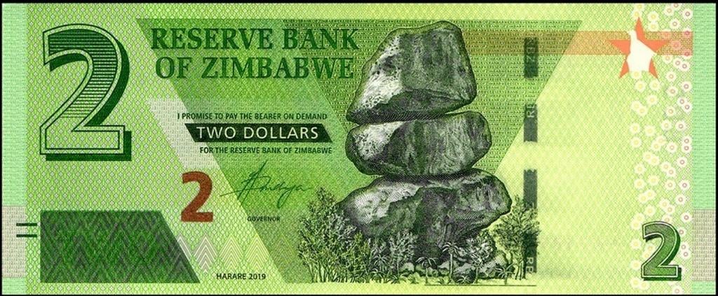 Zimbabwe bankbiljet 2 Dollars 2019, Pick 101 UNC, Postzegels en Munten, Bankbiljetten | Afrika, Ophalen of Verzenden, Zimbabwe