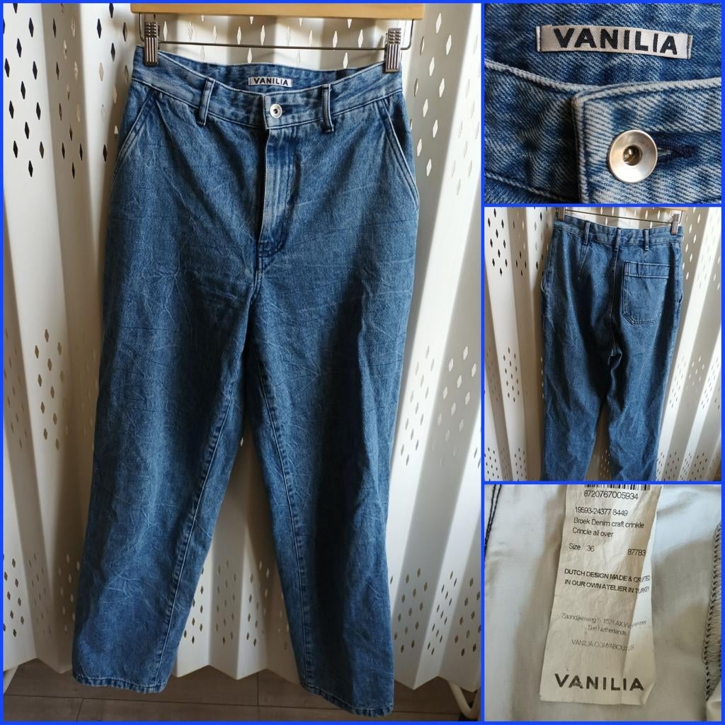 Vanilia high rise boot leg dames blue jeans maat 36, Kleding | Dames, Spijkerbroeken en Jeans, Blauw, Vanilia, Ophalen of Verzenden