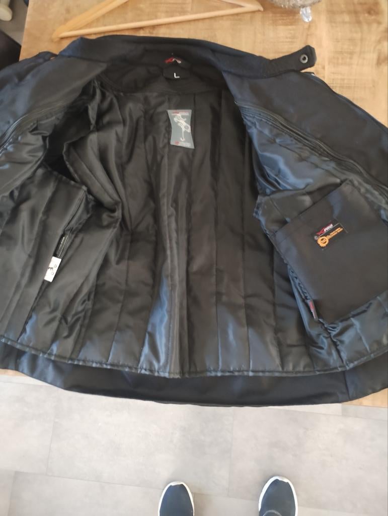 Dames motorjas maat L met afritsbare mouwen, 1x gedragen, Motoren, Kleding | Motorkleding, Ophalen of Verzenden, Tweedehands, Dames
