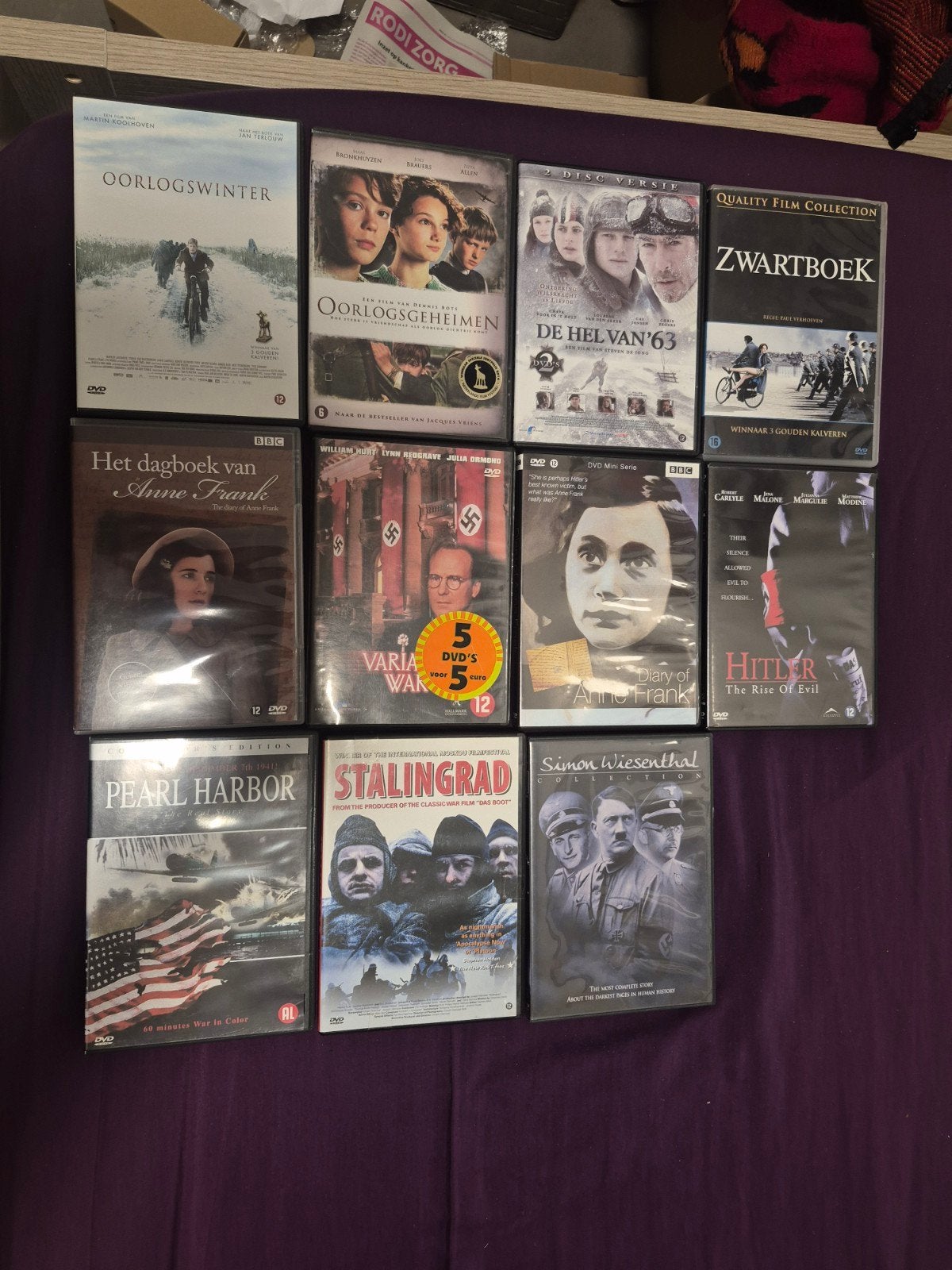 Diverse DVD's: Oorlogsfilms en Historische Drama's, Ophalen of Verzenden