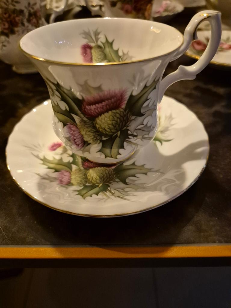 Royal Albert Highland Thistle Kop en Schotel, Ophalen of Verzenden