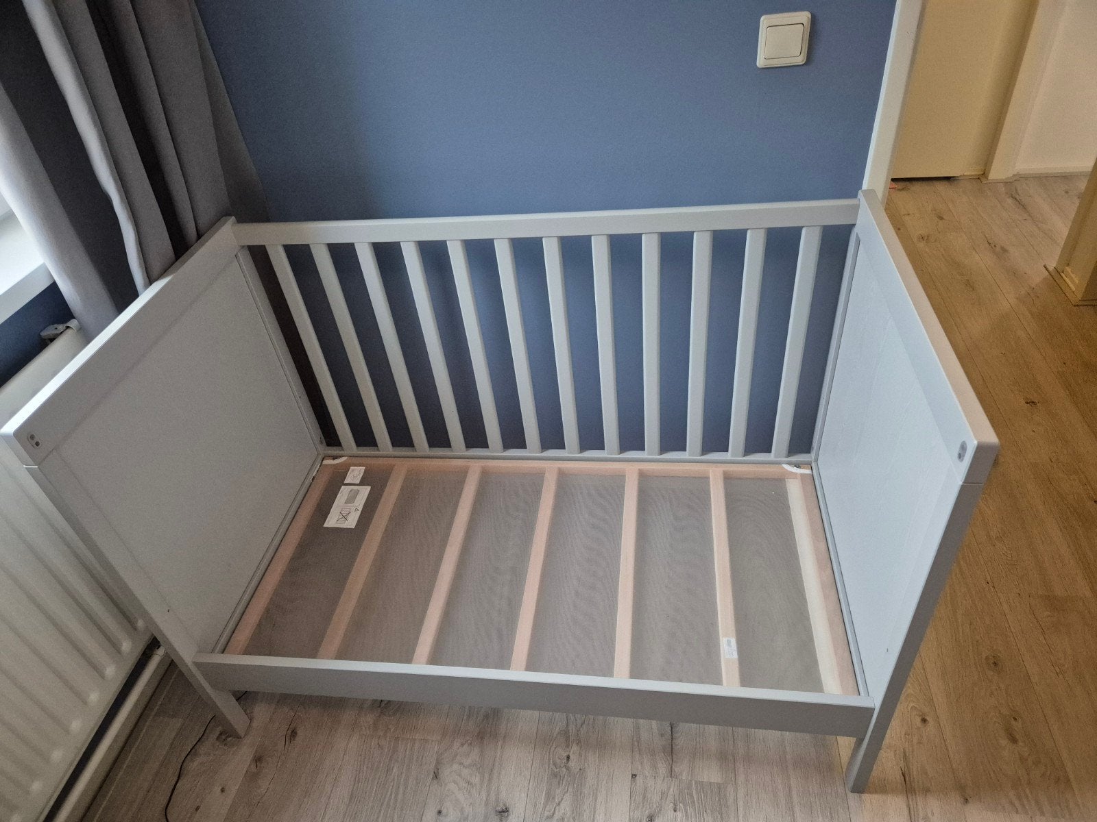 Ikea Sundvik Ledikant 60x120 met matras, Ophalen, Gebruikt, Wit, 190 cm of minder