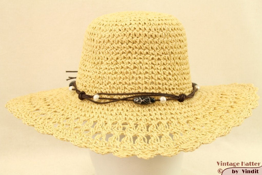 Dames Zomerhoed met leren veters vouwbaar 57 nieuw, Kleding | Dames, Hoeden en Petten, Ophalen of Verzenden, Nieuw, 56 of 57 cm (M, 7 of 7⅛ inch)