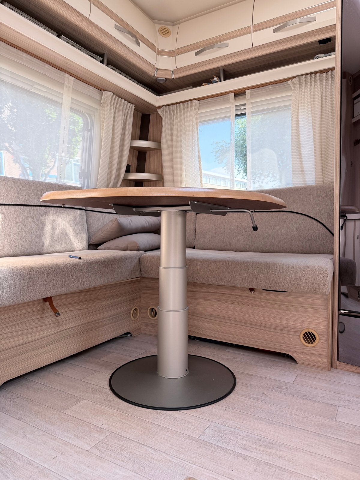 Luxe verstelbare caravantafel 80X80cm, Ophalen