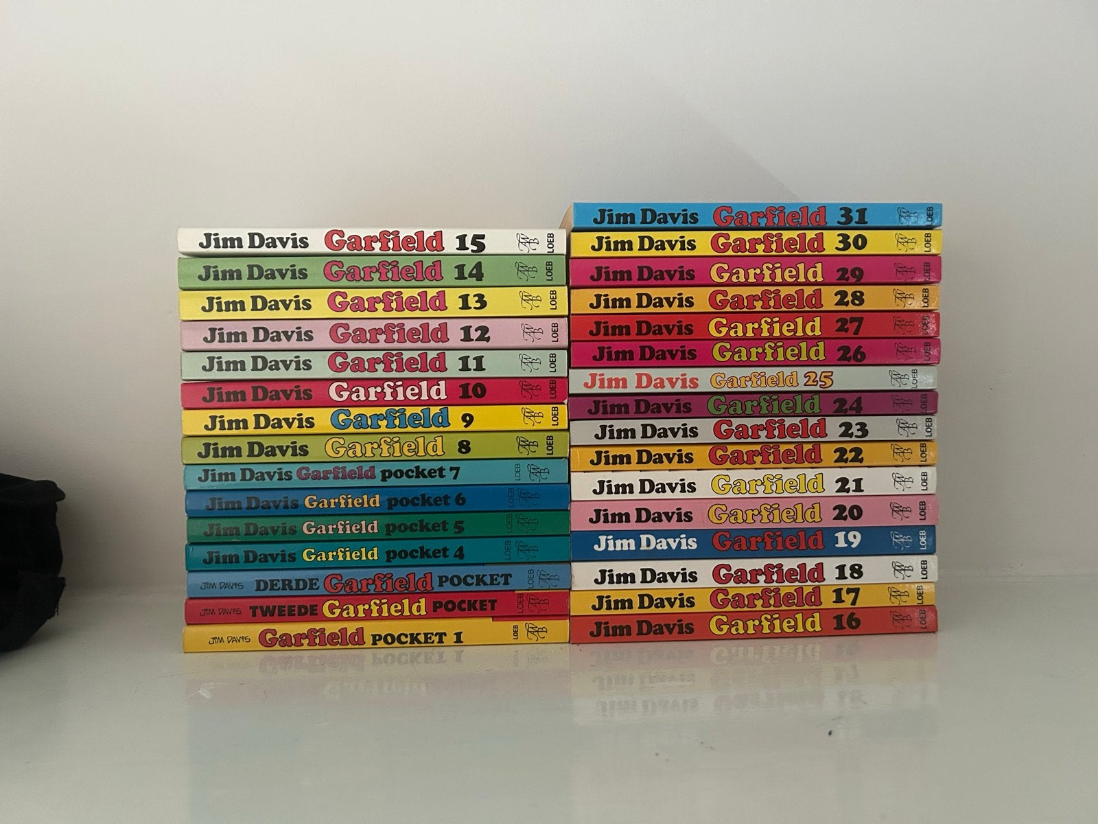 Garfield pocket edities 1 t/m 31 - Complete reeks, Complete serie of reeks, Ophalen, Gelezen