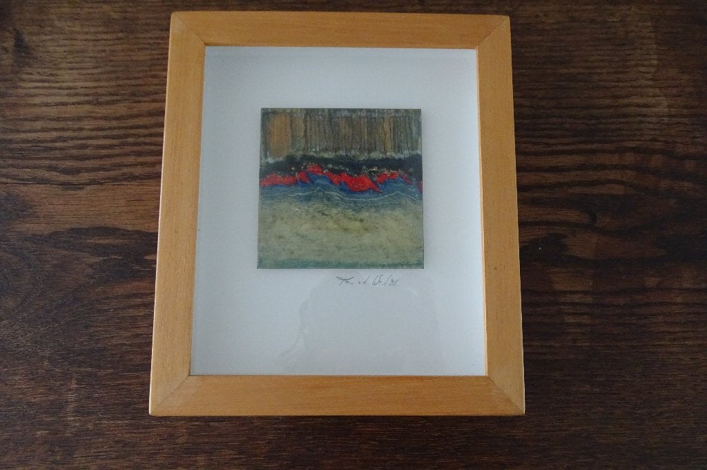 abstract schilderij Ton vd Wel uit 1996, Ophalen of Verzenden