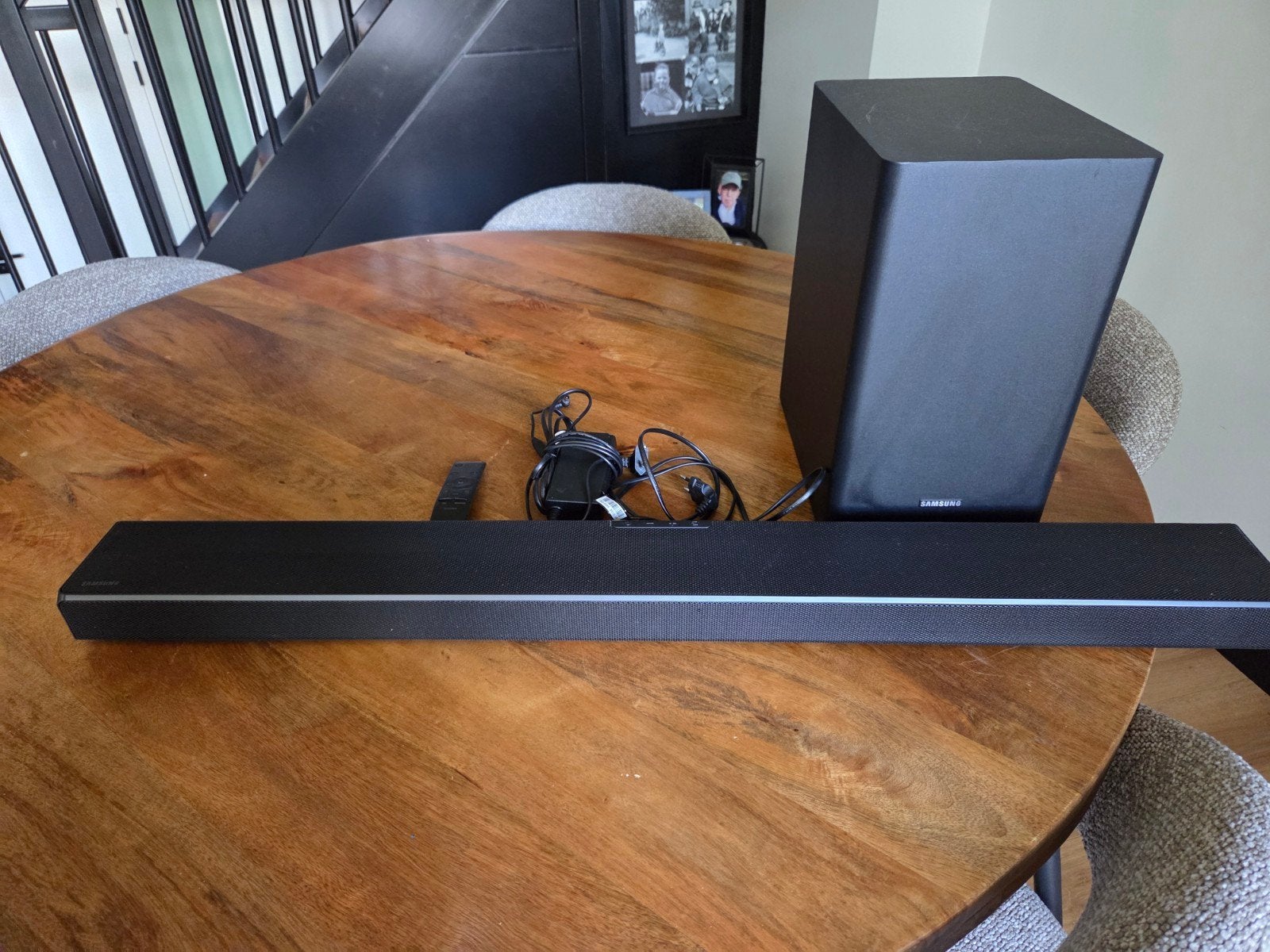 Samsung HW-Q60T Soundbar met draadloze subwoofer, Ophalen, Bluetooth, Zo goed als nieuw