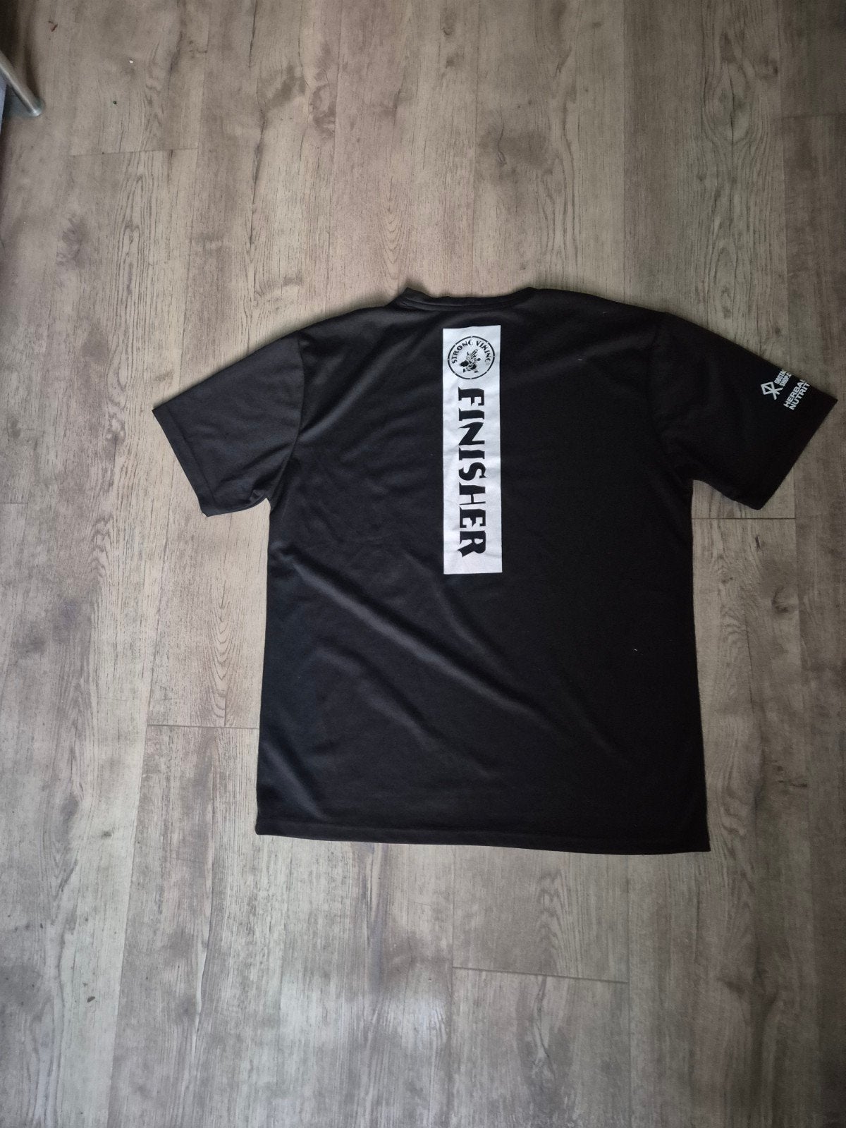 Oorah Strong Viking Finisher Sportshirt Heren Maat L, Kleding | Heren, Maat 52/54 (L), Zwart, Oorah, Ophalen of Verzenden