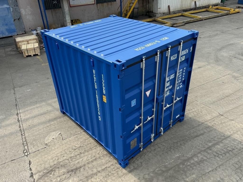 Nieuwe 8ft container RAL 5010 of RAL 7016 – €1595 ex btw, Ophalen