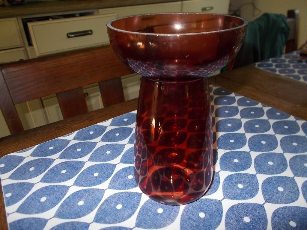 🌸Grote hyacinthvaas,bollenvaas,bollenglas, 18 cm, Gebruikt, Overige kleuren, Ophalen of Verzenden, Glas
