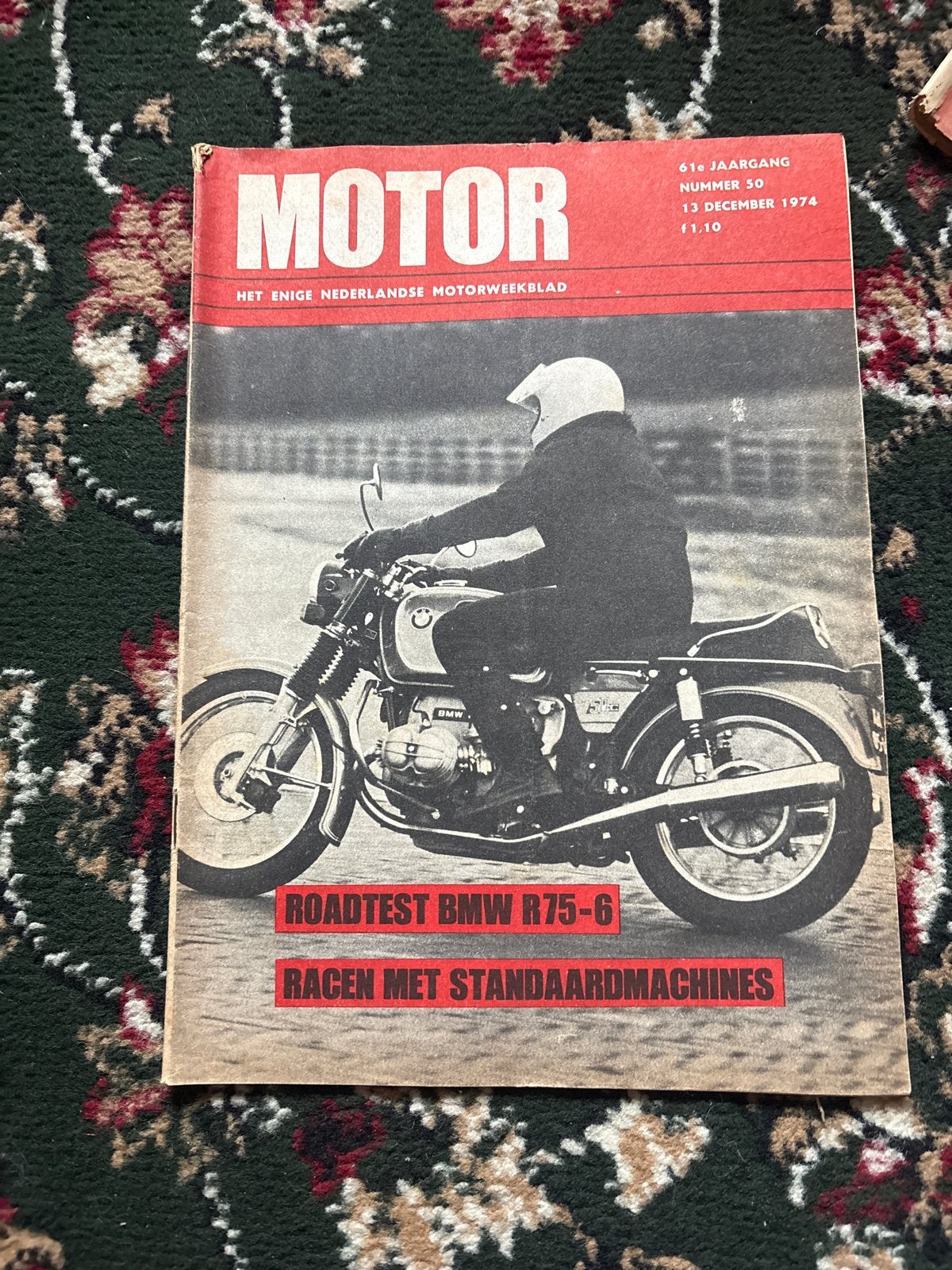 Motor Magazine 1974 - Roadtest BMW R75-6, Ophalen of Verzenden, Gelezen, Algemeen