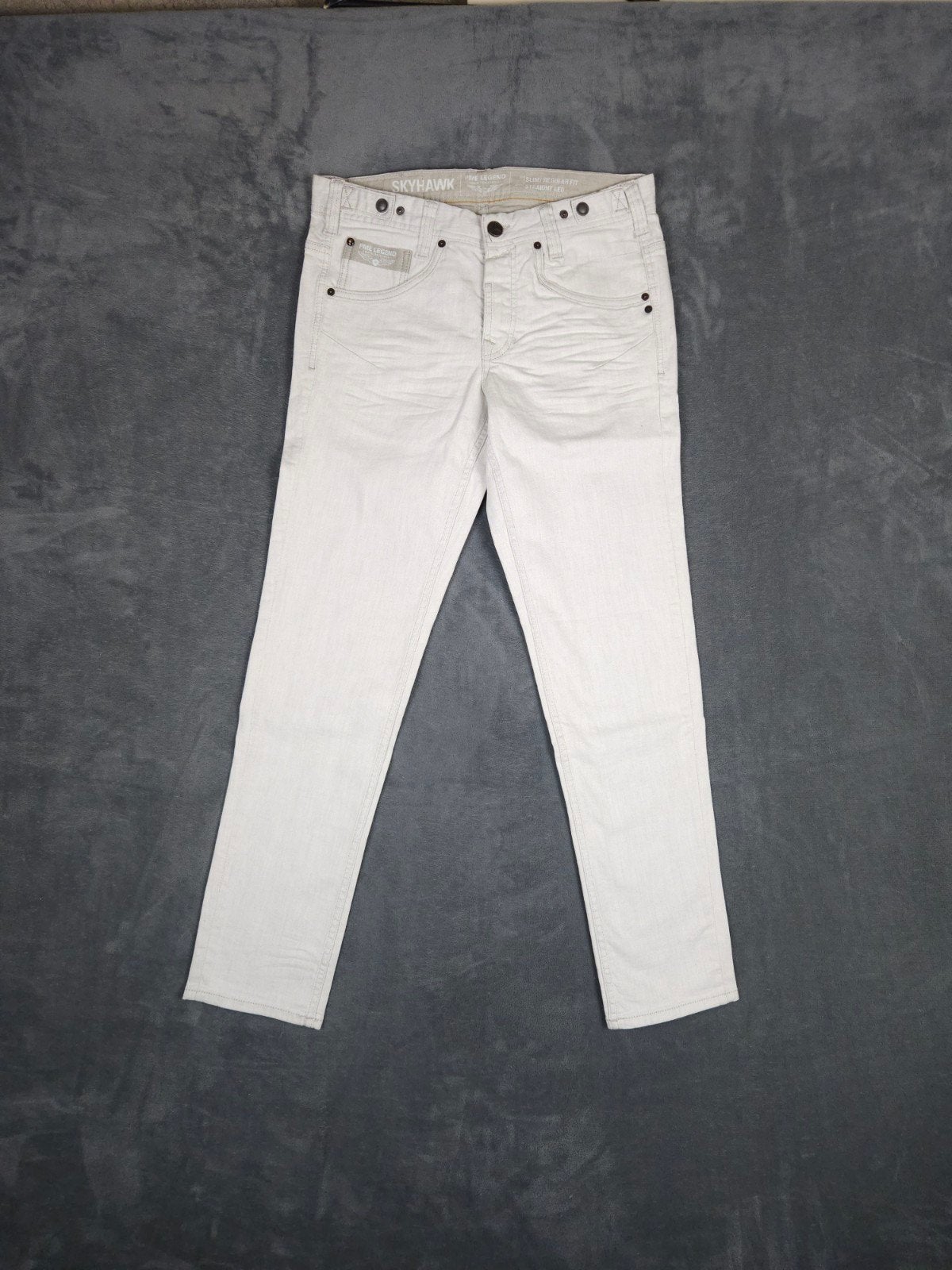 Pme Legend Broek Skyhawk W32 L32 Slim Regular Fit Pall Mall, Kleding | Heren, ., Wit, W32 (confectie 46) of kleiner, Ophalen of Verzenden