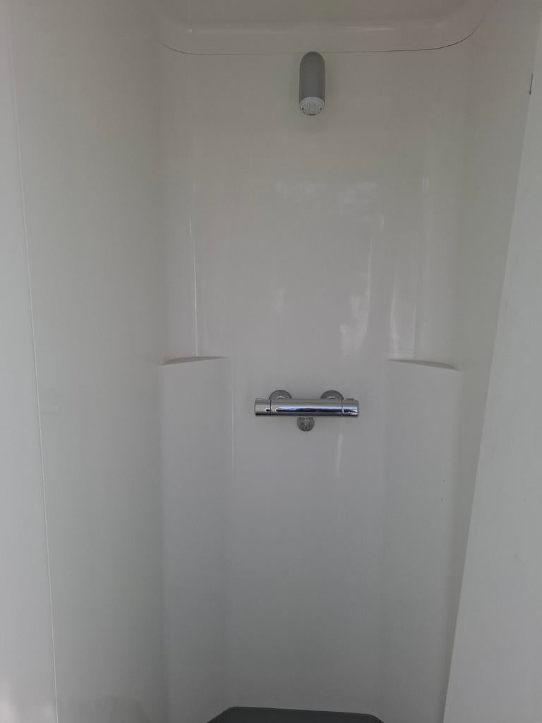 Polyester  douche unit met deur, Ophalen, Doos, 100 cm of meer, 60 cm of meer