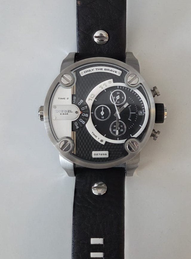 Diesel Horloge Heren only the Brave DZ7256, Sieraden, Tassen en Uiterlijk, Leer, Polshorloge, Zo goed als nieuw, Ophalen
