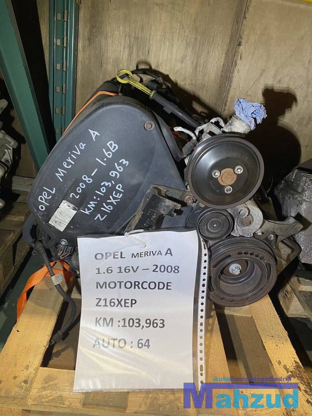OPEL MERIVA A 1.6 16V Motorblok motor Z16XEP, Gebruikt, Opel Automobile GmbH, Ophalen of Verzenden, Kontakt@opel-infoservice.de