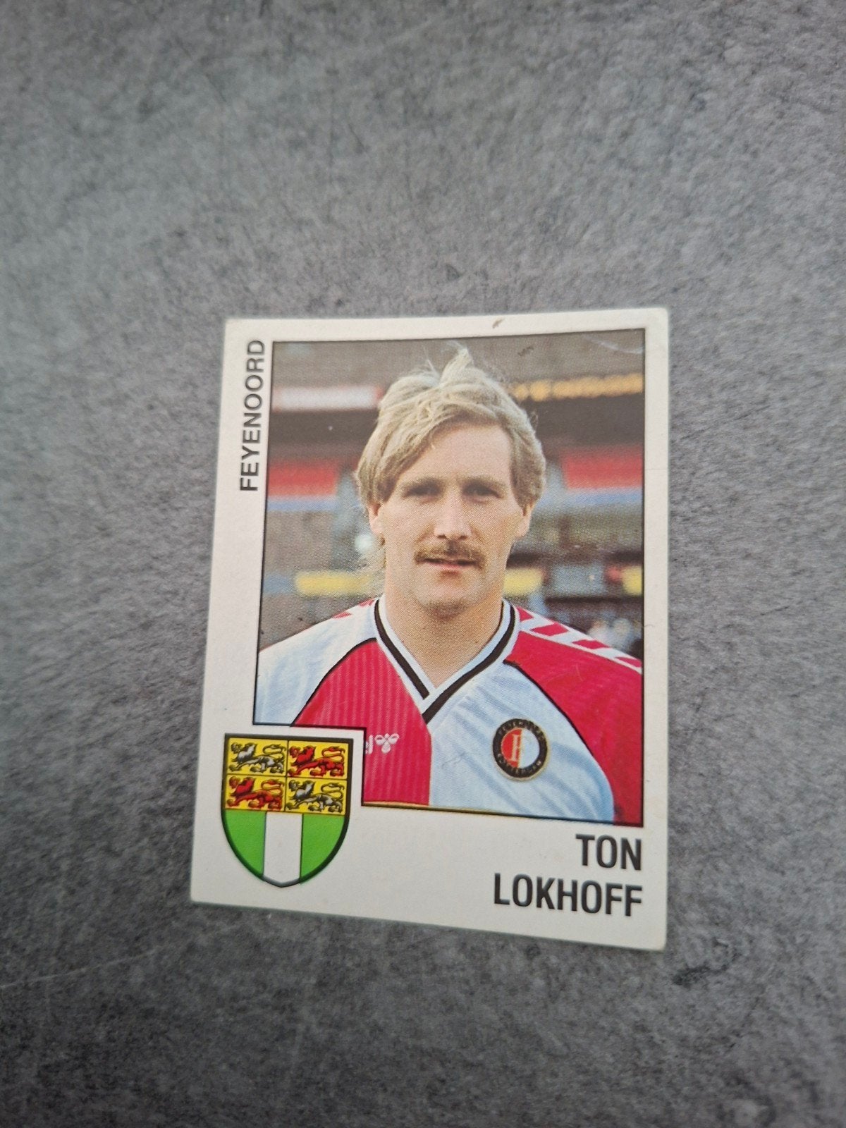 Panini sticker Voetbal 89. Ton Lokhoff Feyenoord., Ophalen of Verzenden, Zo goed als nieuw, Sticker