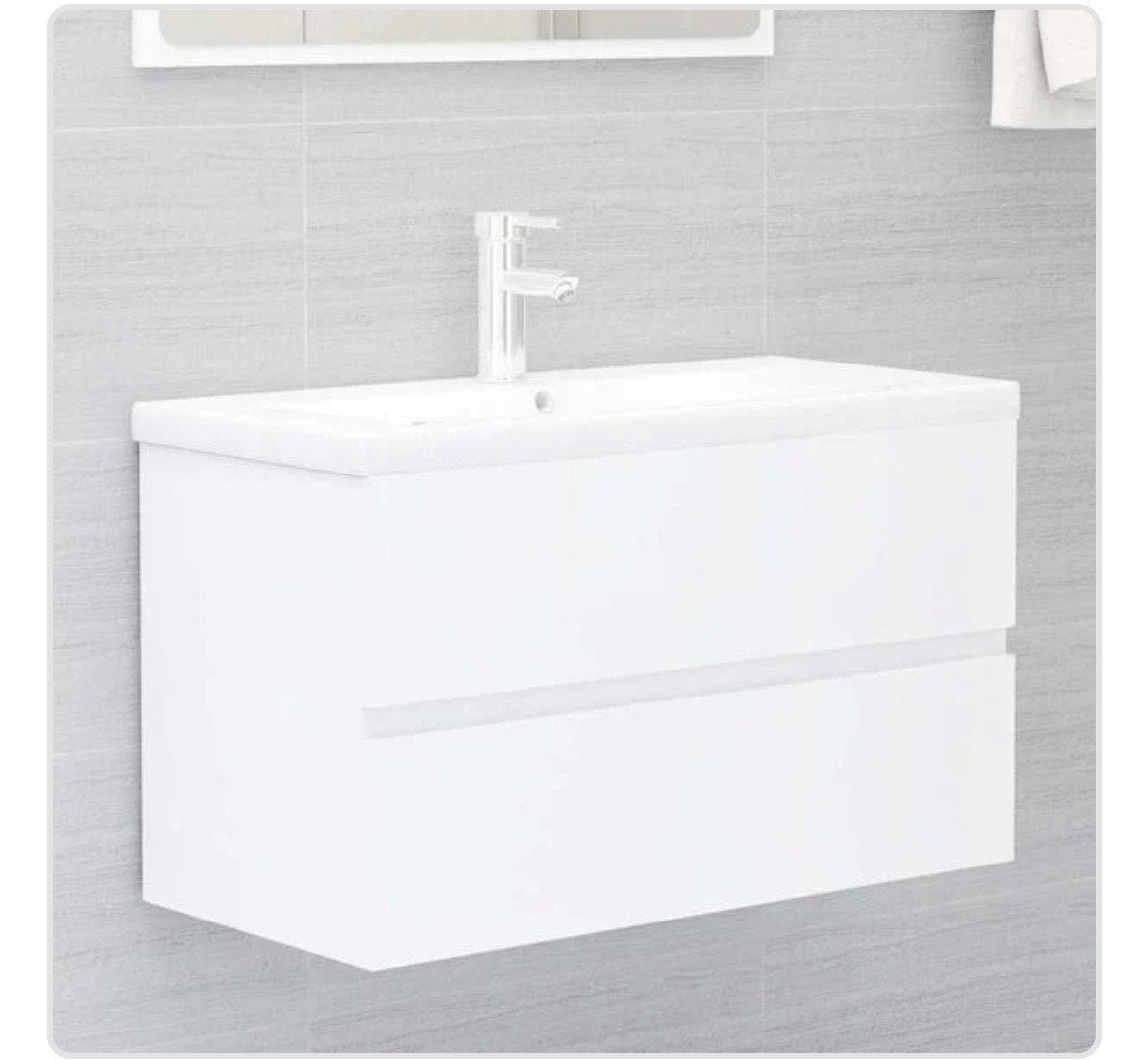 Wastafelkast wit  - 80x38,5x45 cm, Nieuw, Minder dan 100 cm, Wastafelkast, 25 tot 50 cm