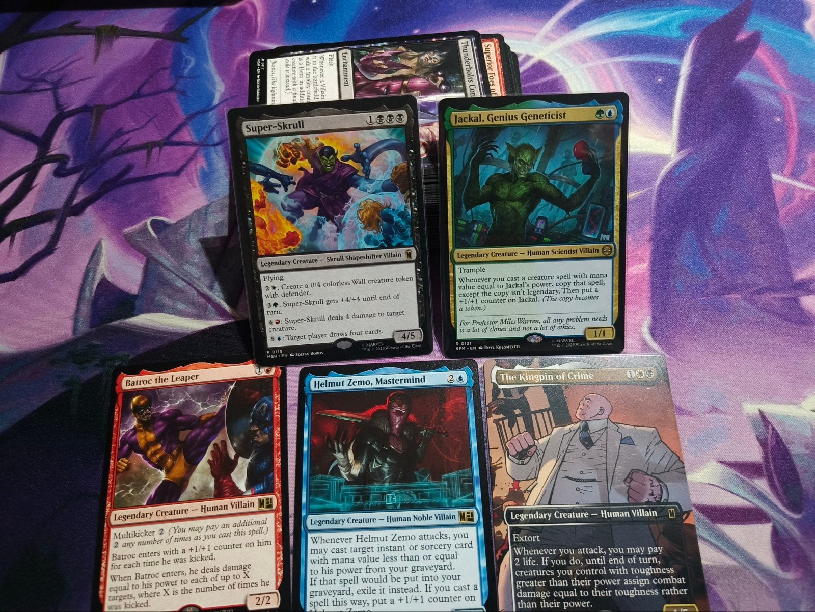 Marvel Villains Commander deck. 5 kleuren. geen precon, Ophalen of Verzenden, Zo goed als nieuw, Speeldeck