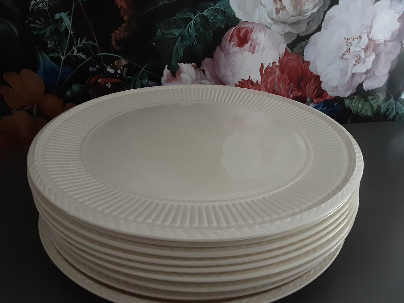 wedgwood Edme pizza/gebak/onderborden 32 cm. Nieuwstaat, Huis en Inrichting, Ophalen, Zo goed als nieuw, Aardewerk, Overige typen