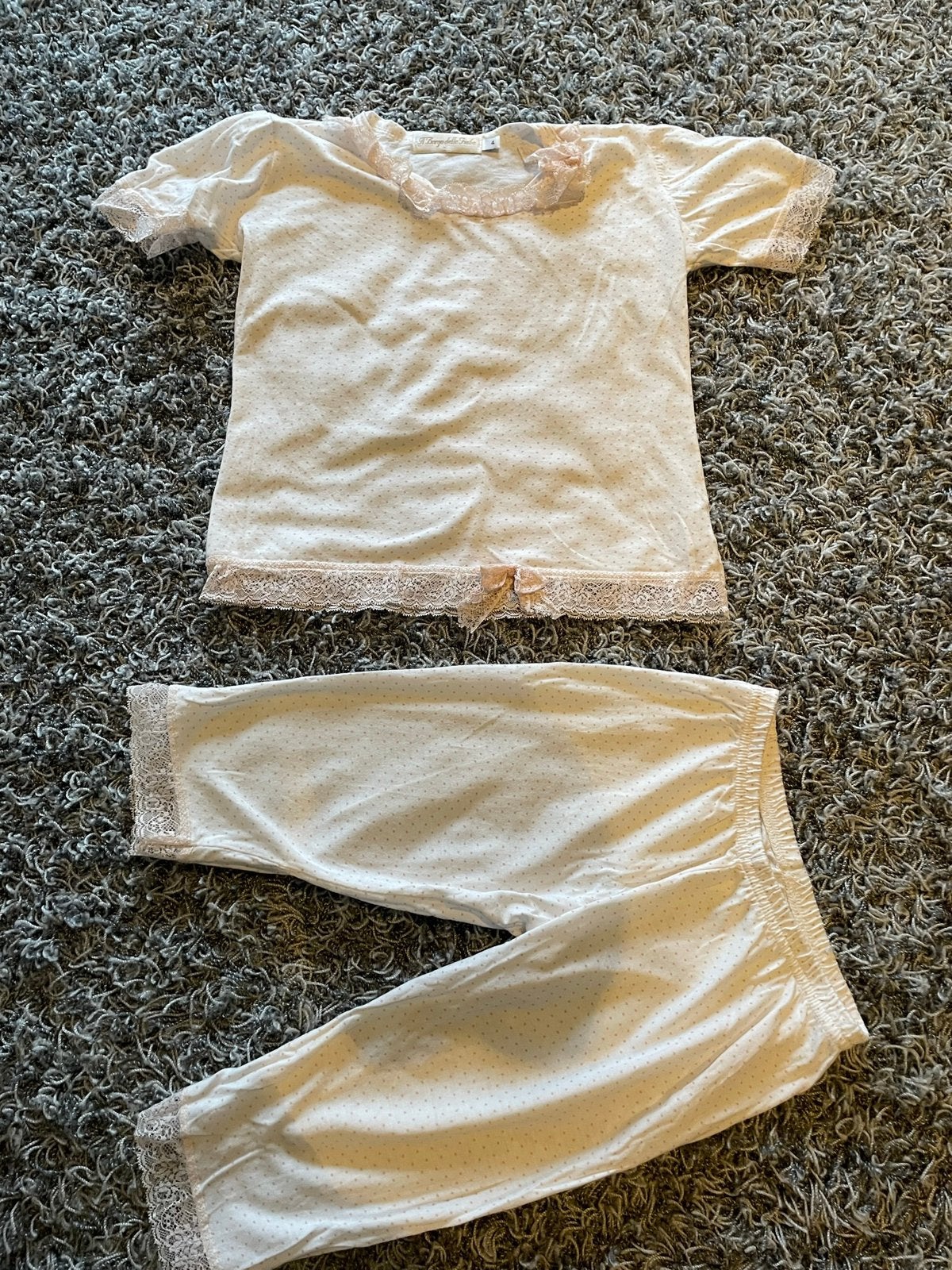 Nachtpak met kantjes 4 jaar, Ophalen of Verzenden, Zo goed als nieuw, Meisje, Nacht- of Onderkleding