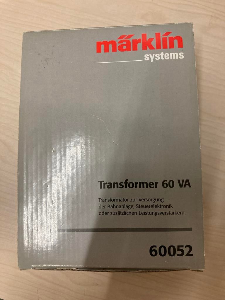 Märklin Trafo 60052 - 60VA Transformator voor modelbaan, Gebruikt, Ophalen of Verzenden, Analoog, Märklin