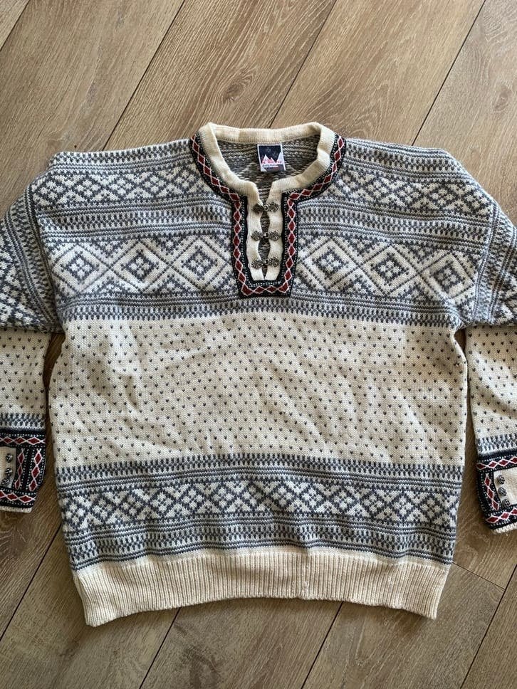 Dale of Norway wollen trui XL wool jumper, -, Wit, -, Ophalen of Verzenden