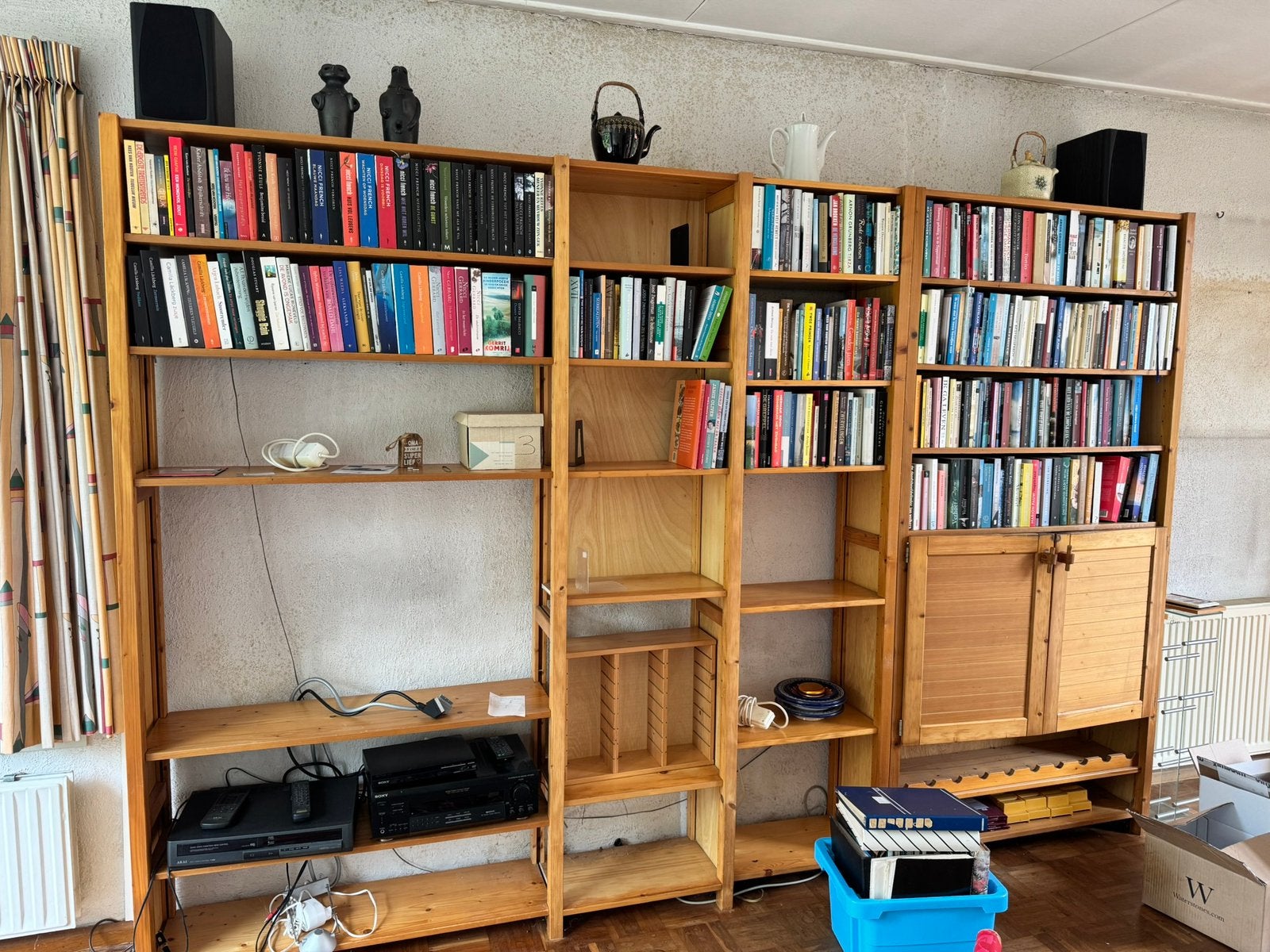 Lundia boekenkast 3.05 breed bij 2.05 hoog, Huis en Inrichting, Kasten | Boekenkasten, Ophalen, Gebruikt, 200 cm of meer, 200 cm of meer