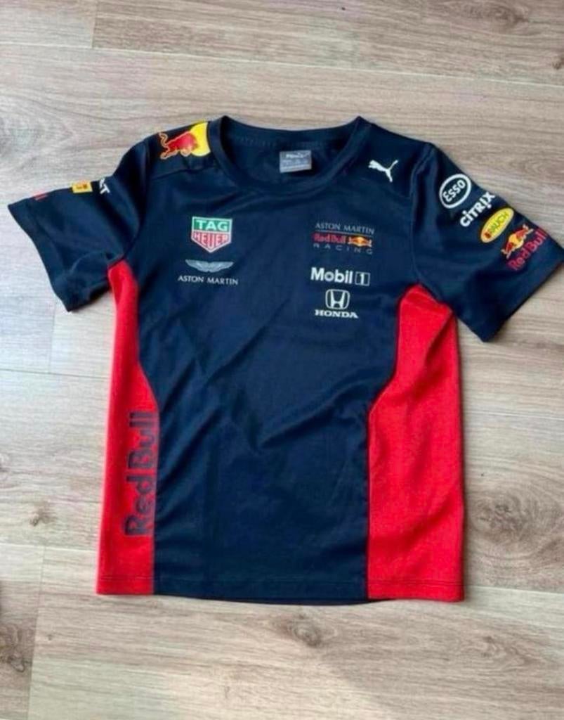 Puma Aston Martin Red Bull Racing shirt - Maat 140, Kinderen en Baby's, Ophalen of Verzenden, Zo goed als nieuw, Jongen, Shirt of Longsleeve